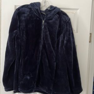 Super soft navy zip jacket